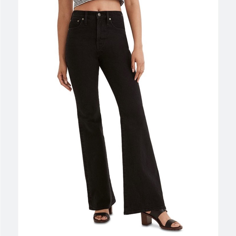 Madewell Black High-Rise Flare Jeans
